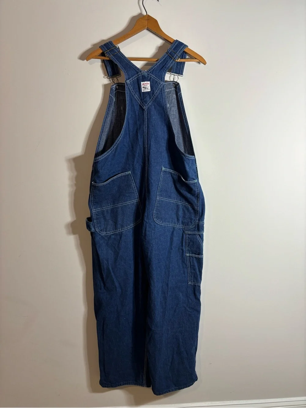 Vintage Pointer Denim Bib Overalls Workwear Made in USA 36x30